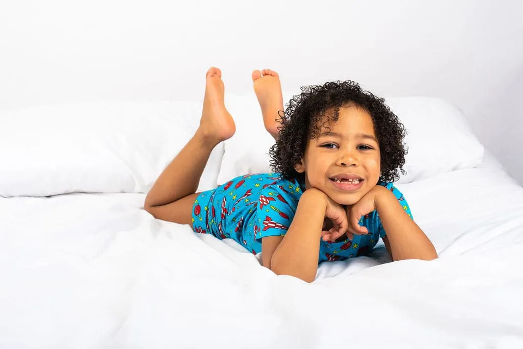 Children's Short Sleeve Pyjamas - Space