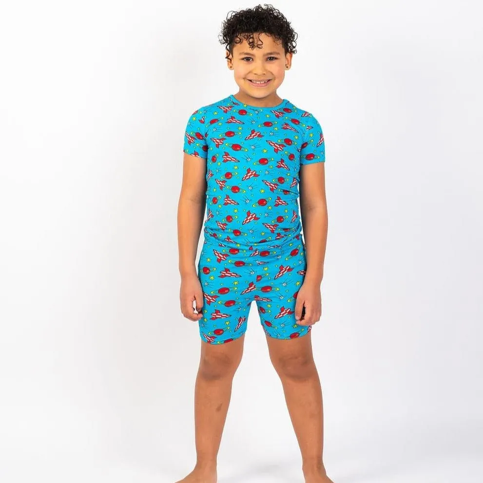 Children's Short Sleeve Pyjamas - Space
