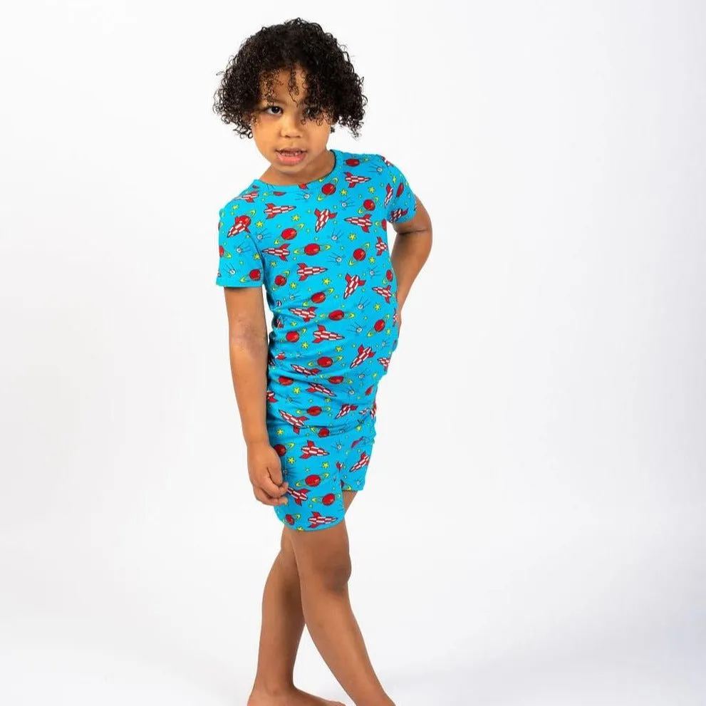 Children's Short Sleeve Pyjamas - Space
