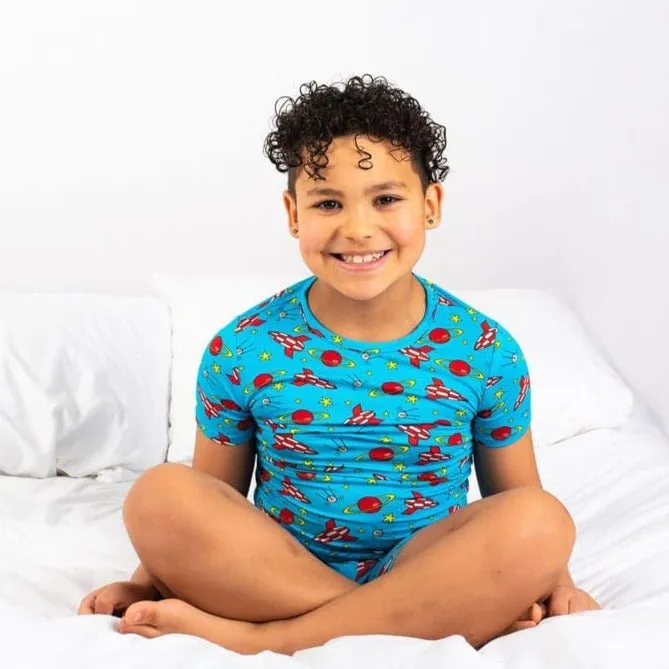 Children's Short Sleeve Pyjamas - Space