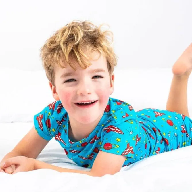 Children's Short Sleeve Pyjamas - Space