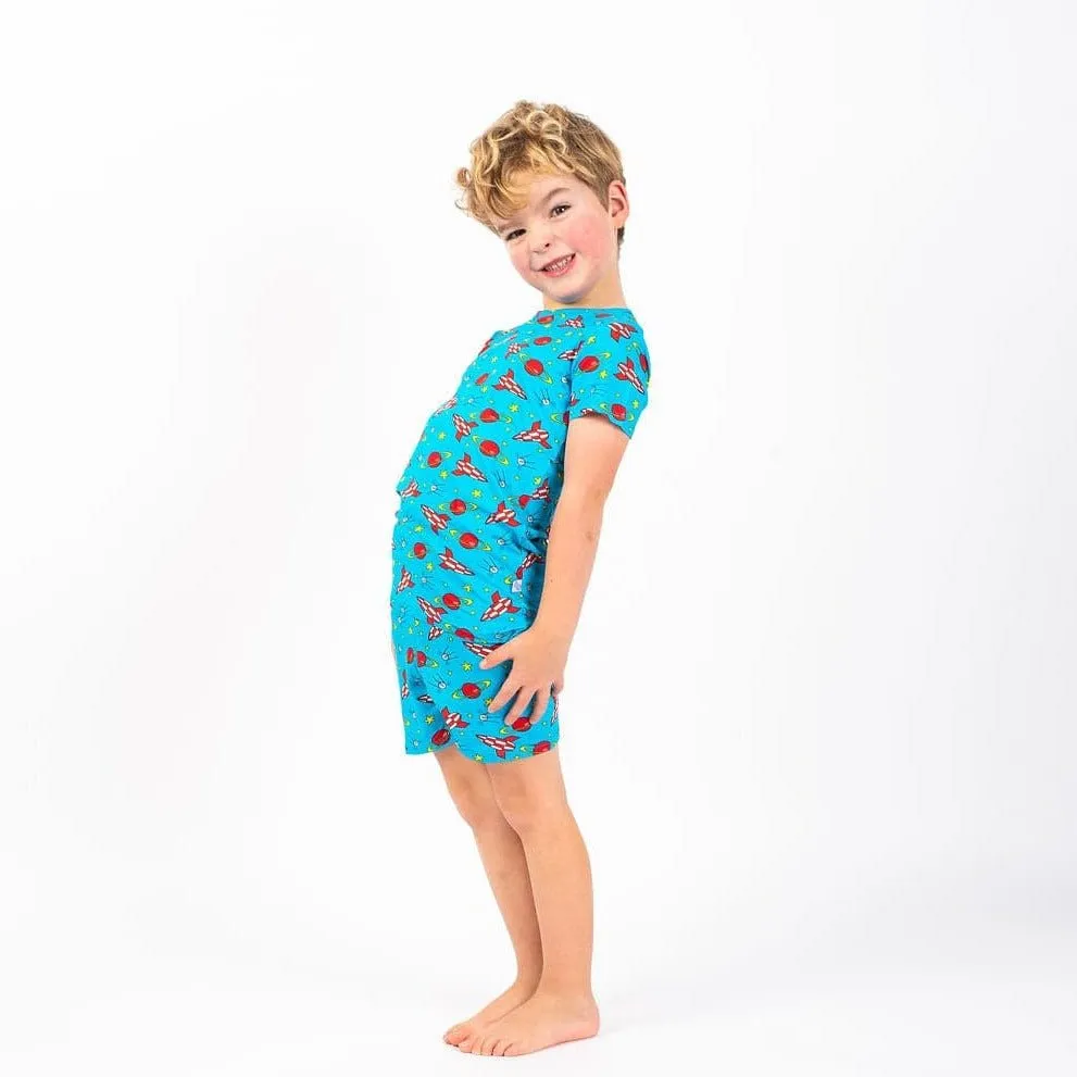 Children's Short Sleeve Pyjamas - Space