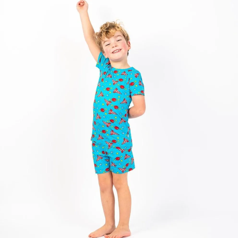 Children's Short Sleeve Pyjamas - Space