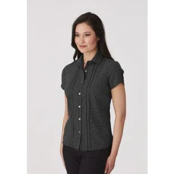 City-Stretch Spot Cap Sleeve
