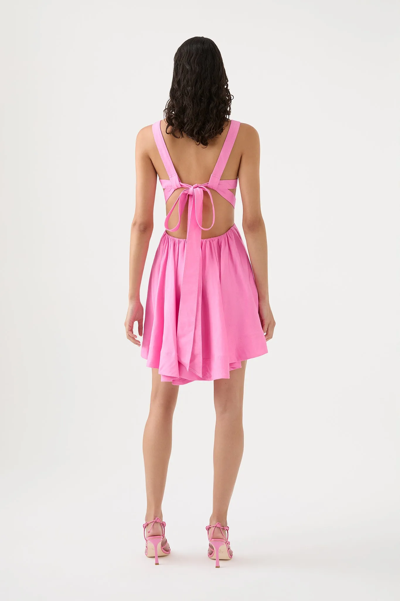 Clara Tie Back Mini Dress
