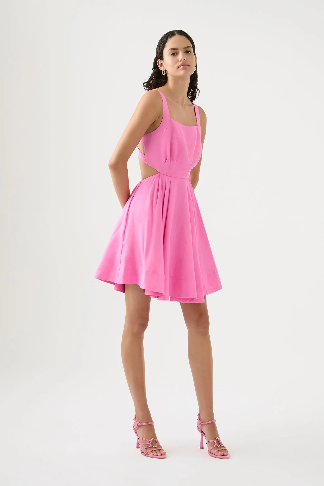 Clara Tie Back Mini Dress