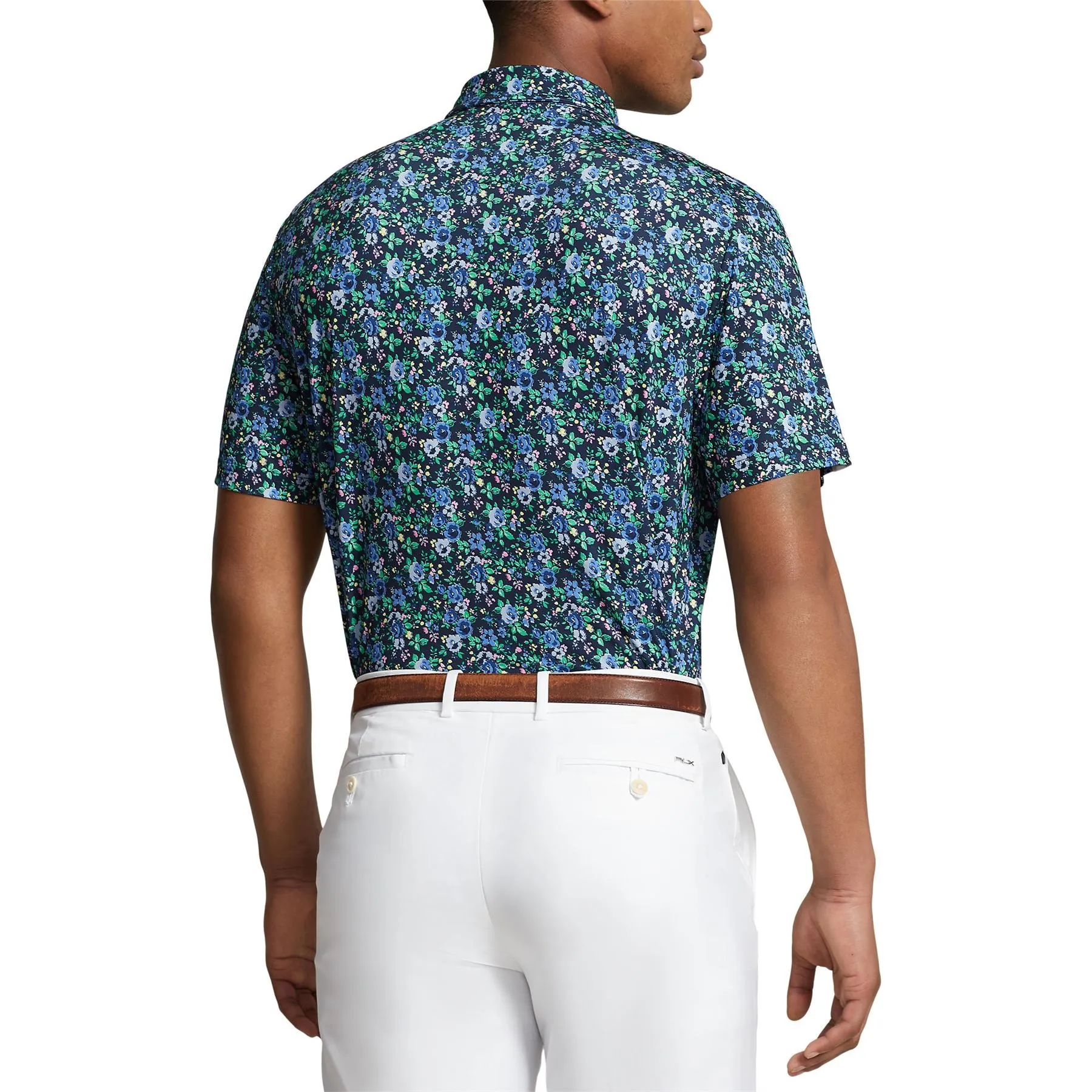 Classic Fit Performance Polo Refined Navy Multi Newport Petals
