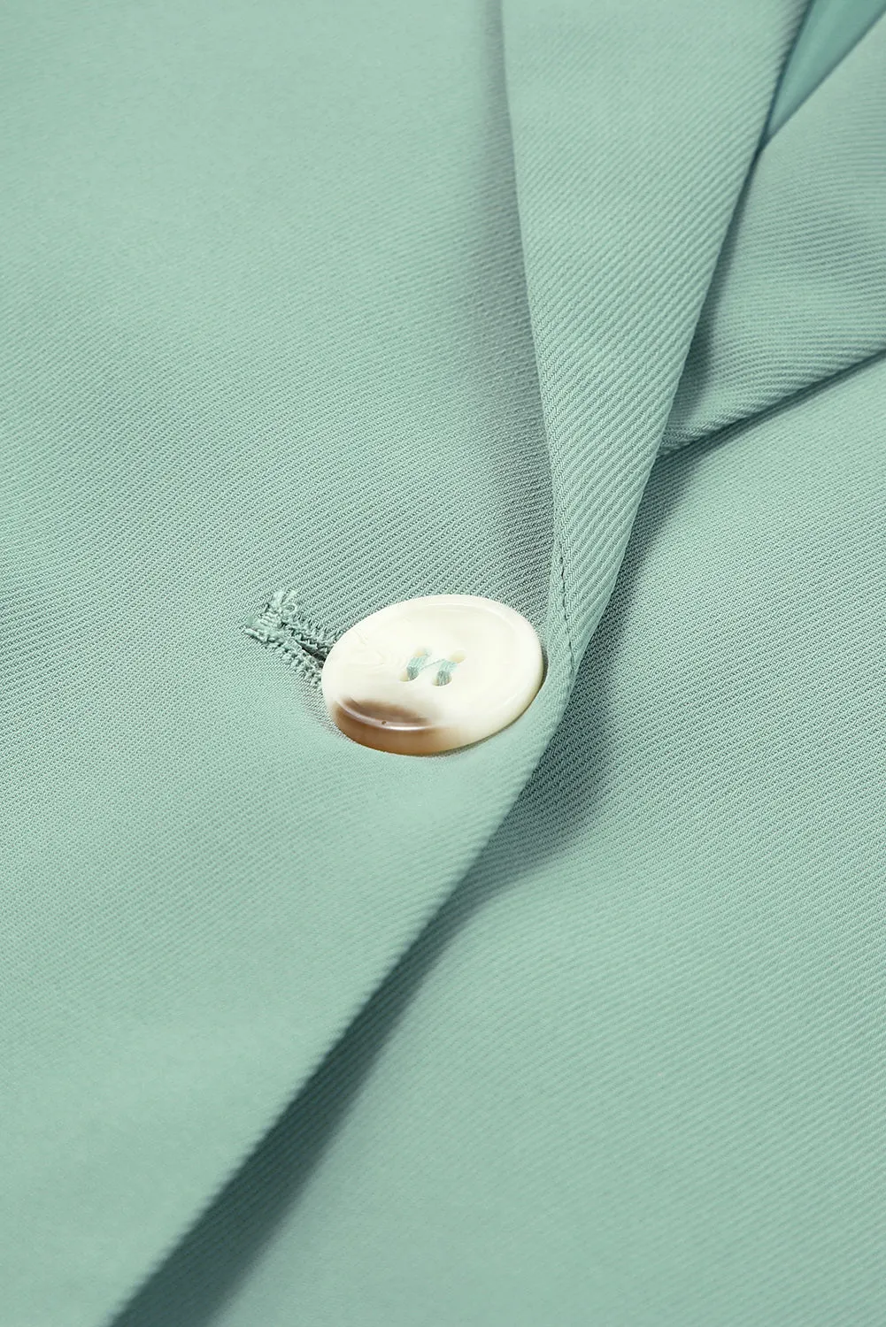 Classic One-Button Flap Pocket Blazer