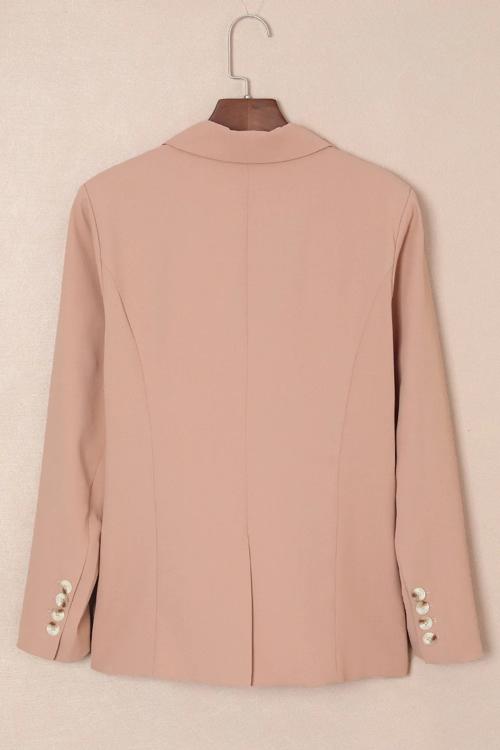 Classic One-Button Flap Pocket Blazer