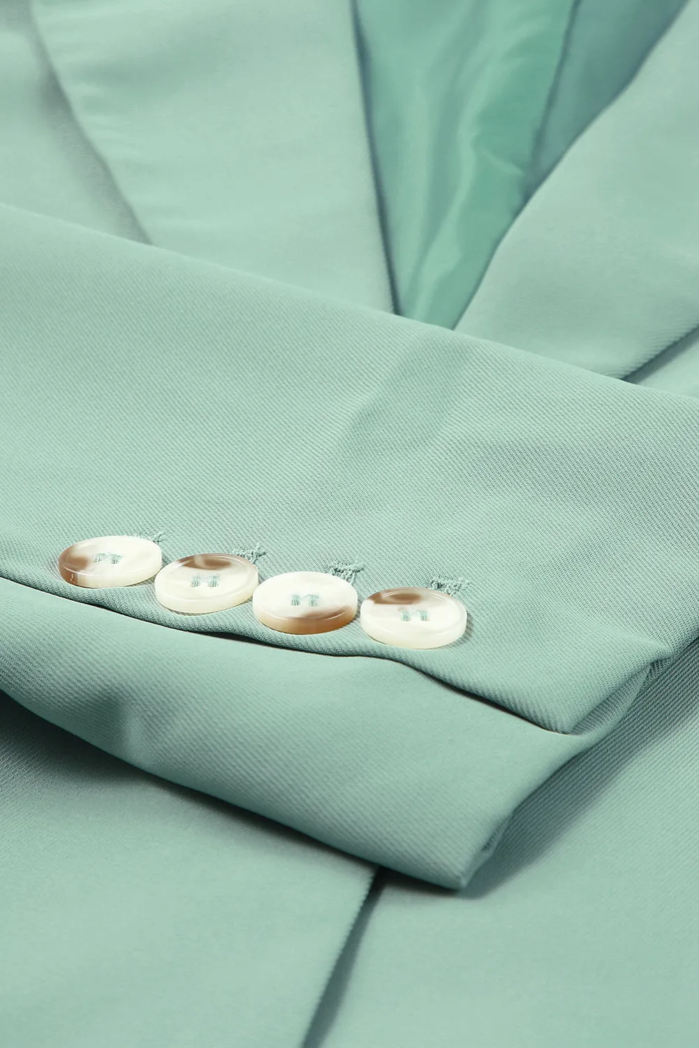 Classic One-Button Flap Pocket Blazer