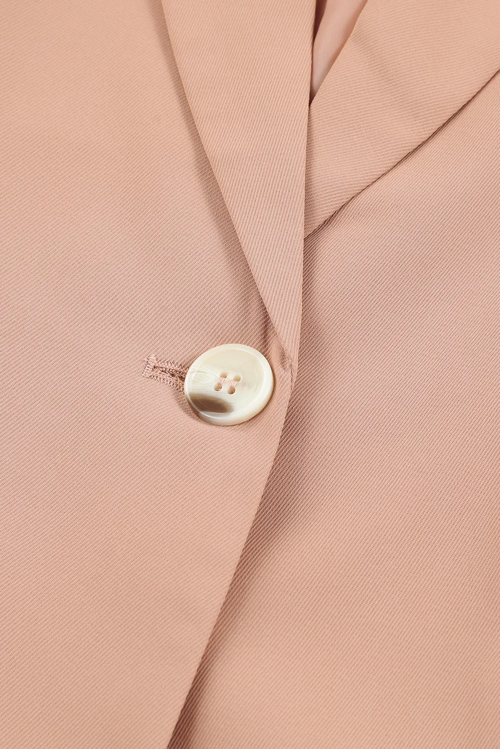 Classic One-Button Flap Pocket Blazer