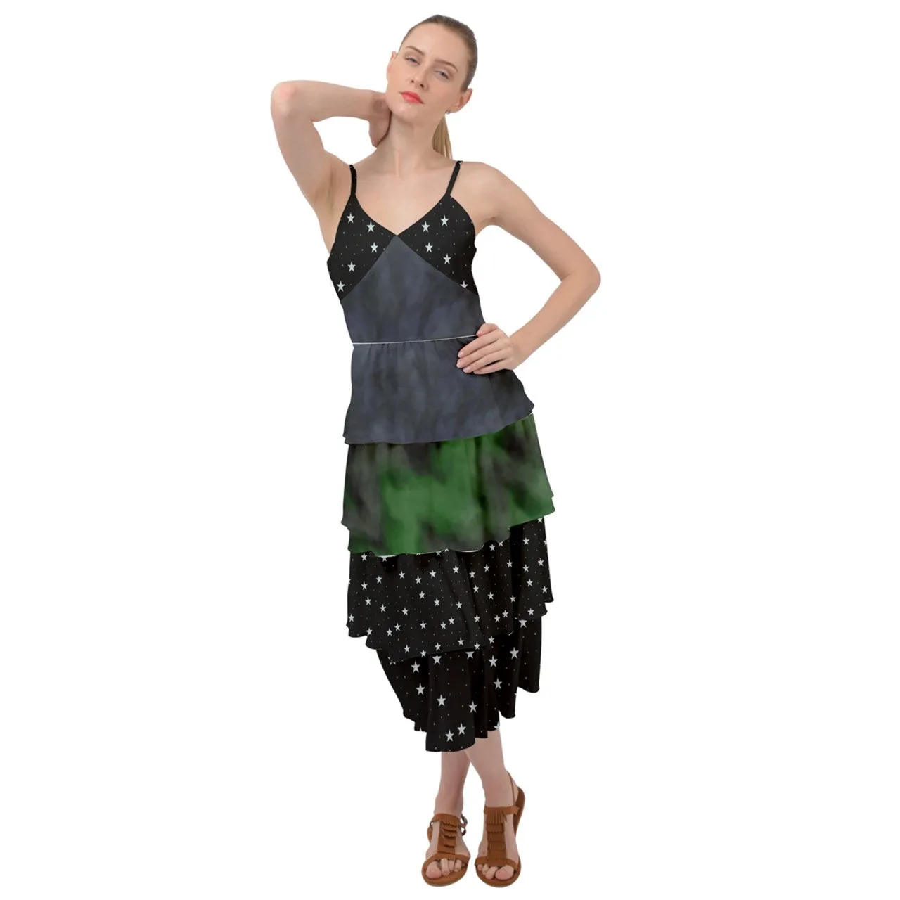 Cloud Nine Night Layered Bottom Dress