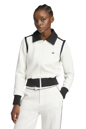 Collared Tract Top Off White