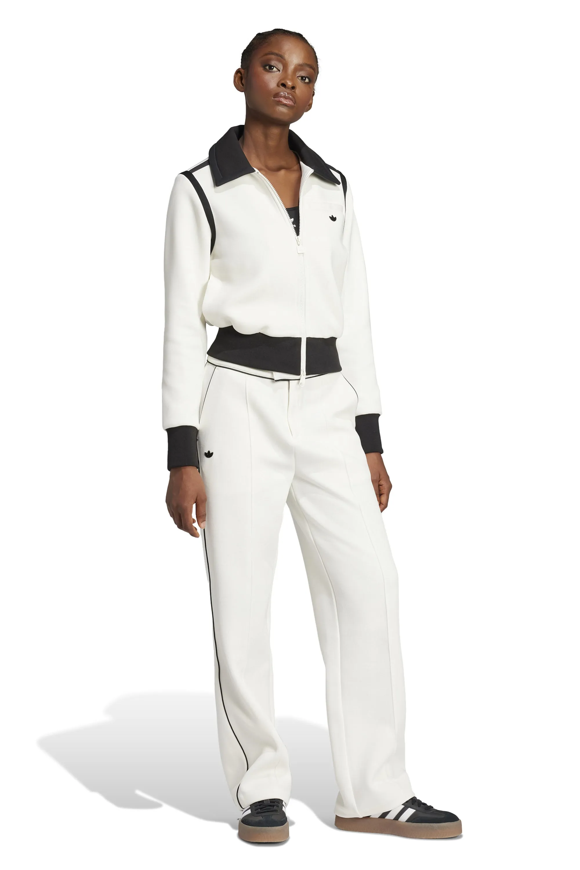 Collared Tract Top Off White
