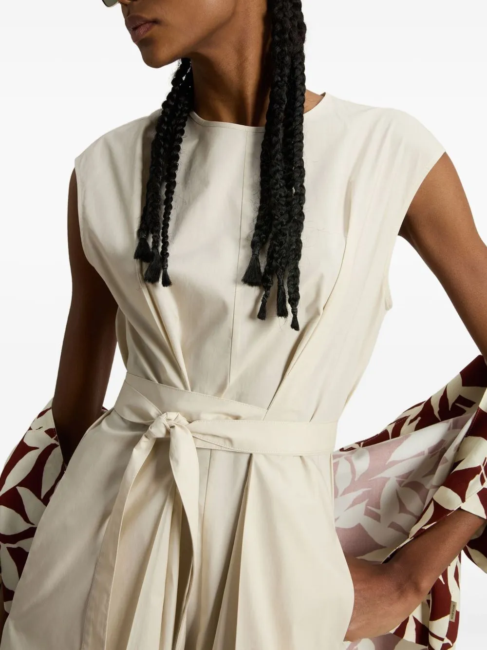 Cotton belted dress