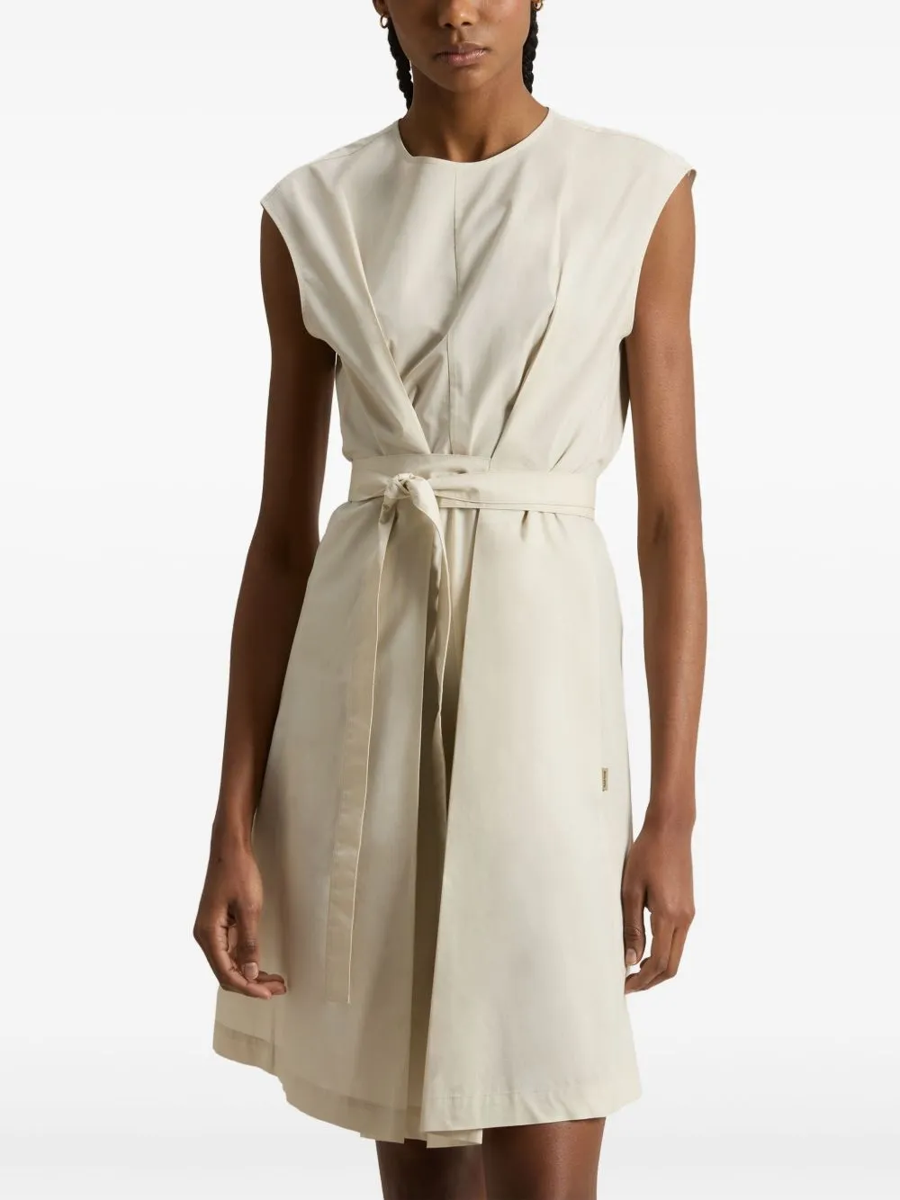 Cotton belted dress