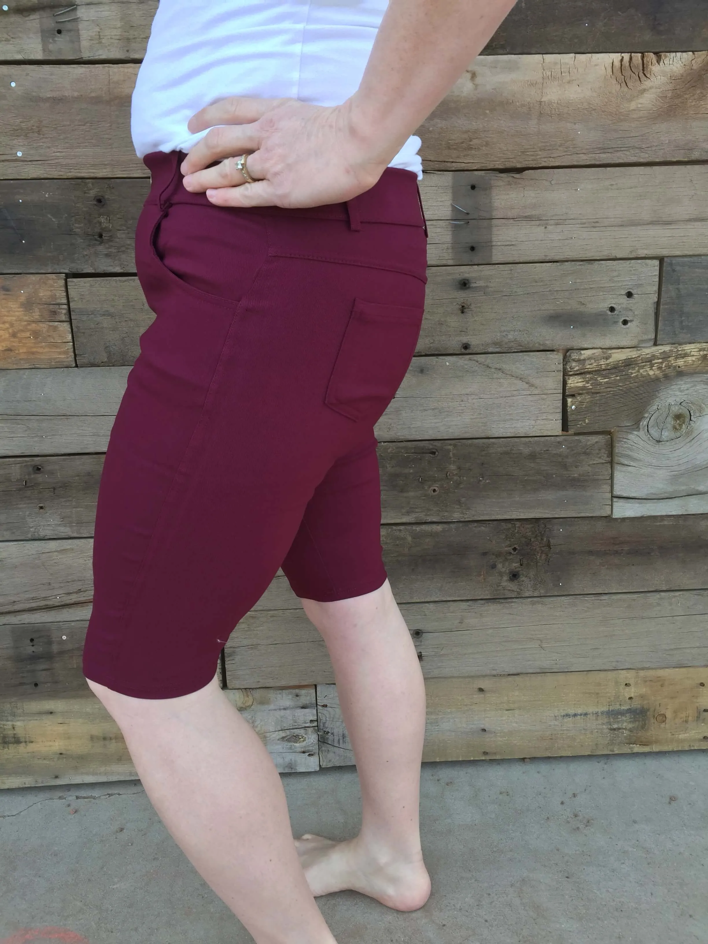 Cotton Blended Bermuda Shorts (Multiple Colors)