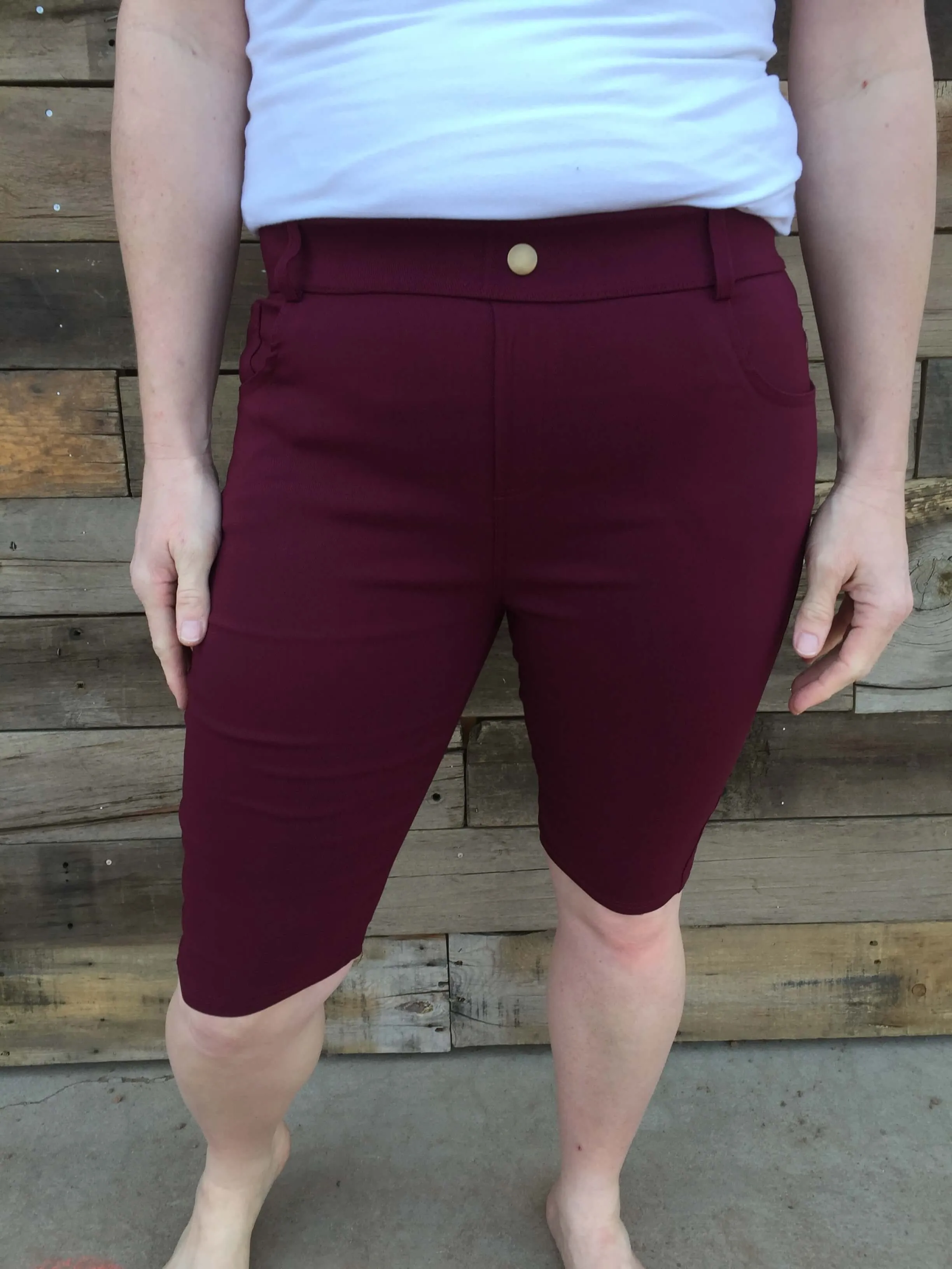 Cotton Blended Bermuda Shorts (Multiple Colors)