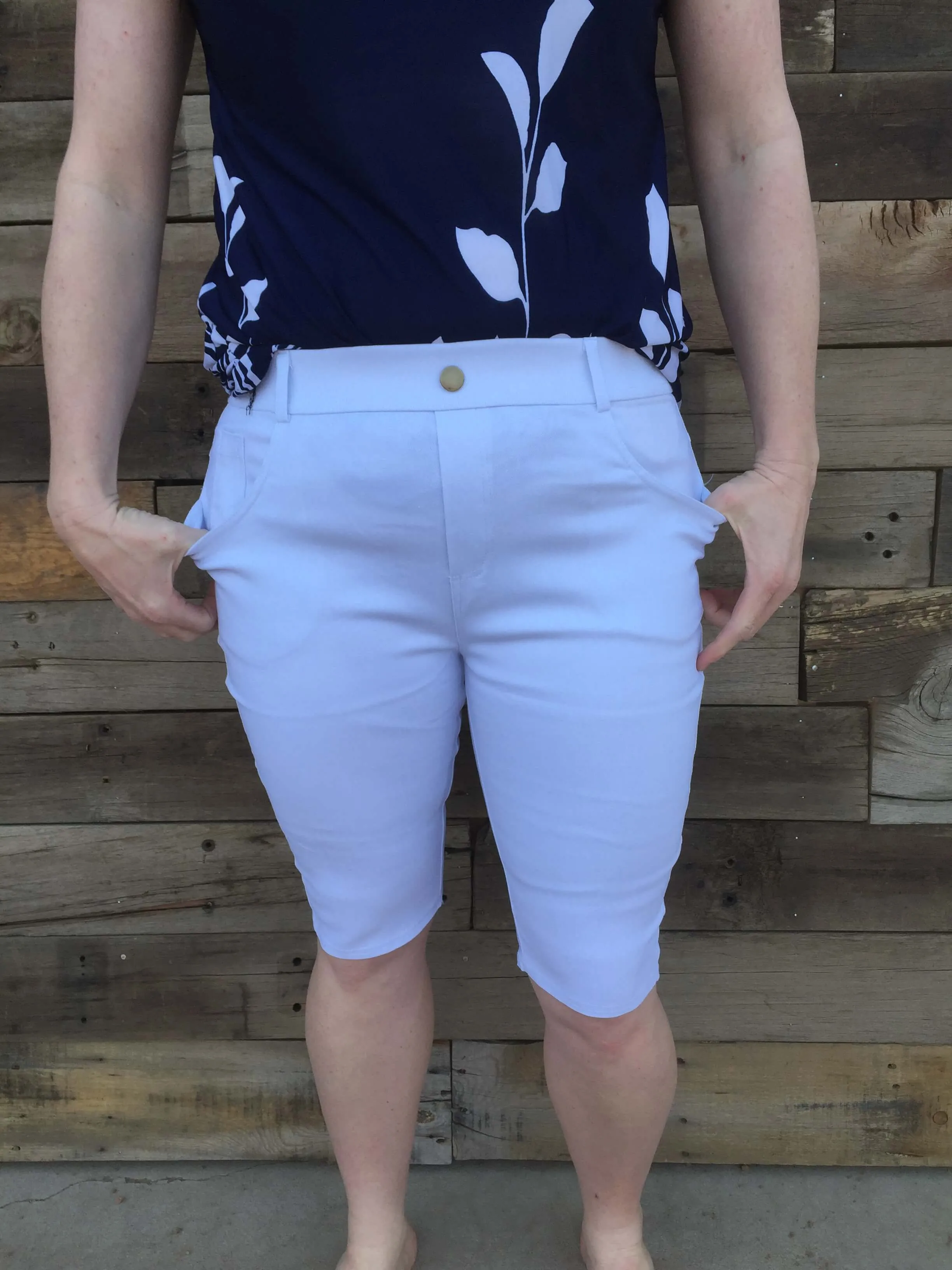 Cotton Blended Bermuda Shorts (Multiple Colors)