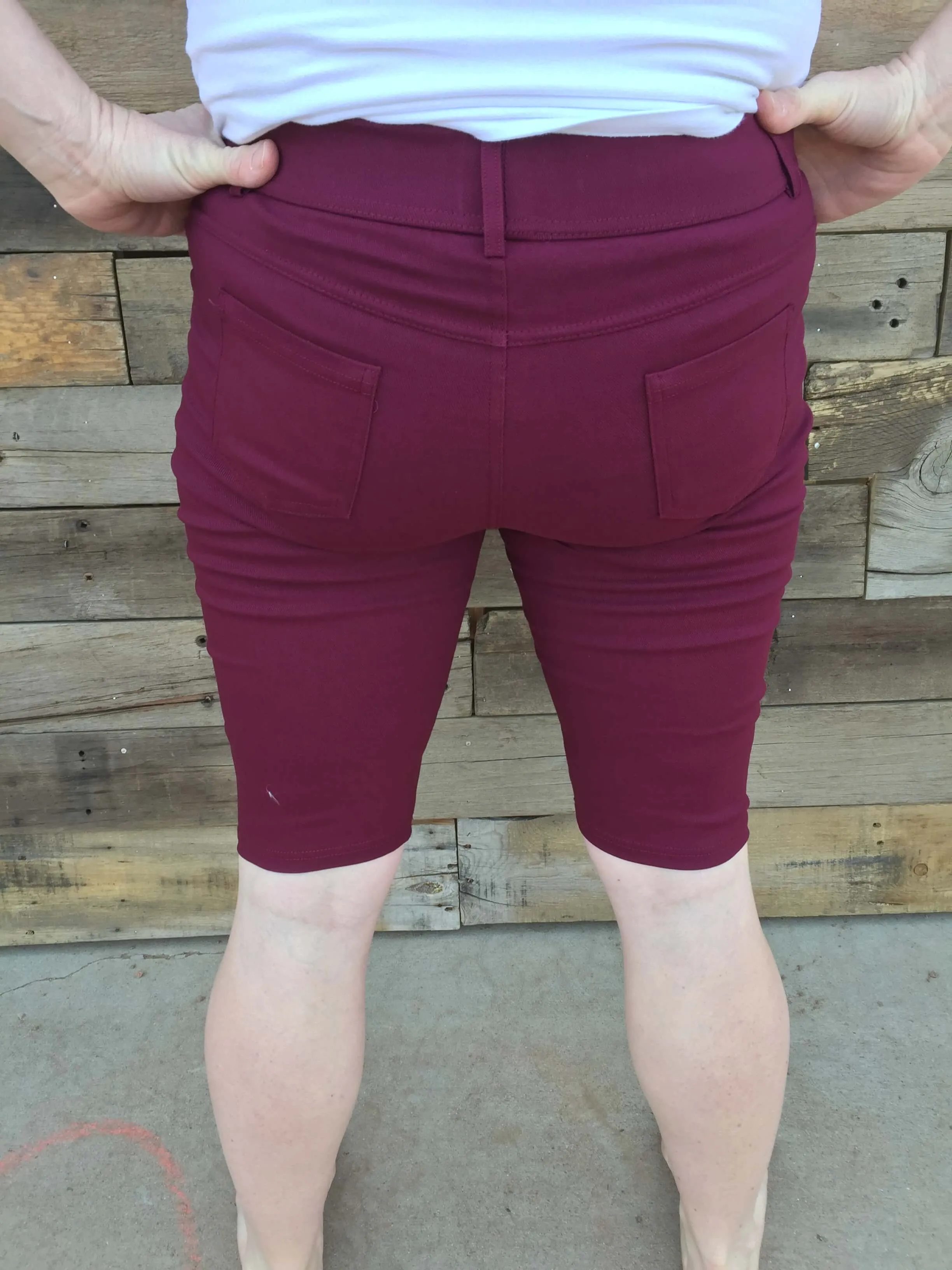 Cotton Blended Bermuda Shorts (Multiple Colors)
