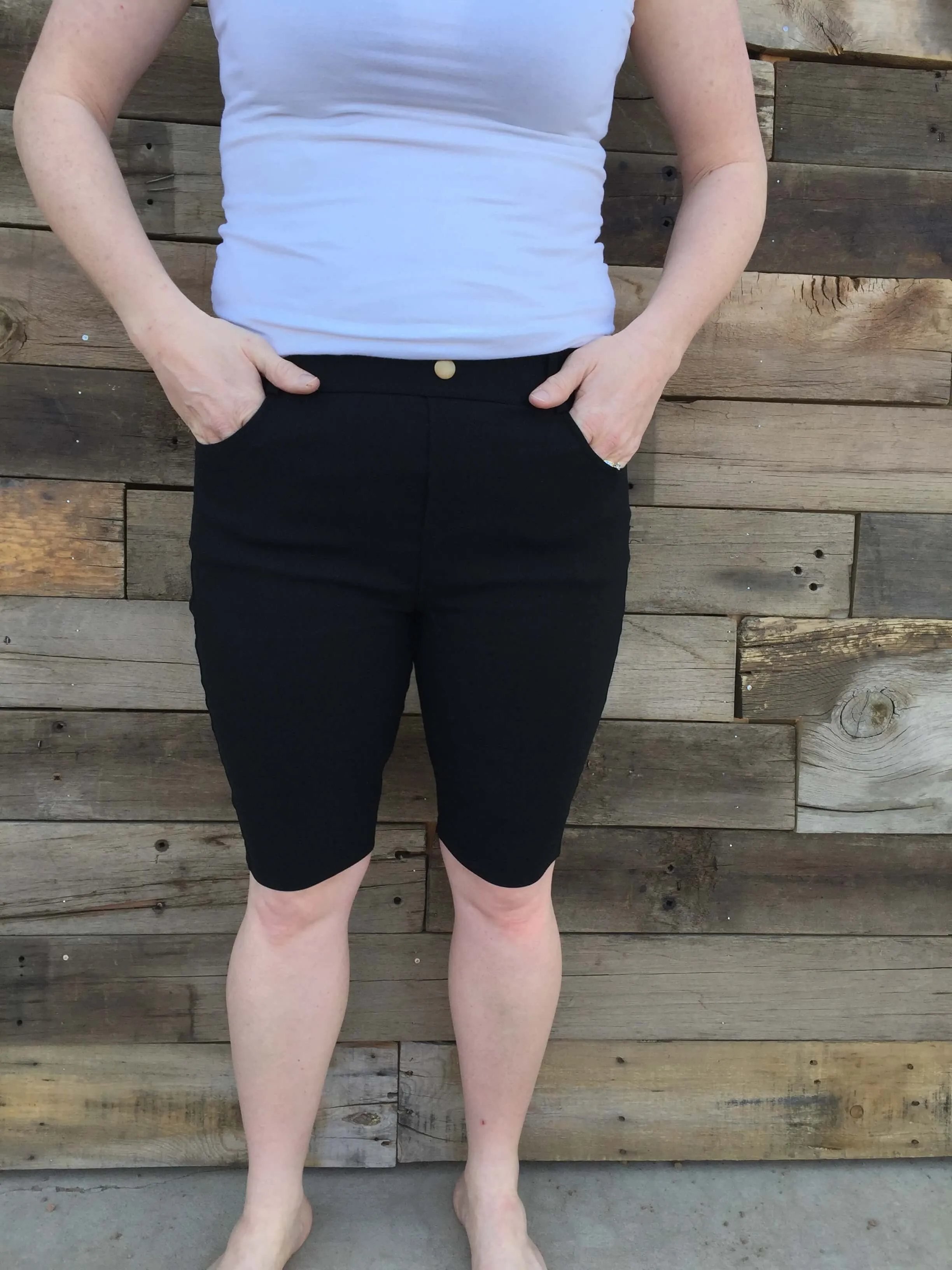 Cotton Blended Bermuda Shorts (Multiple Colors)