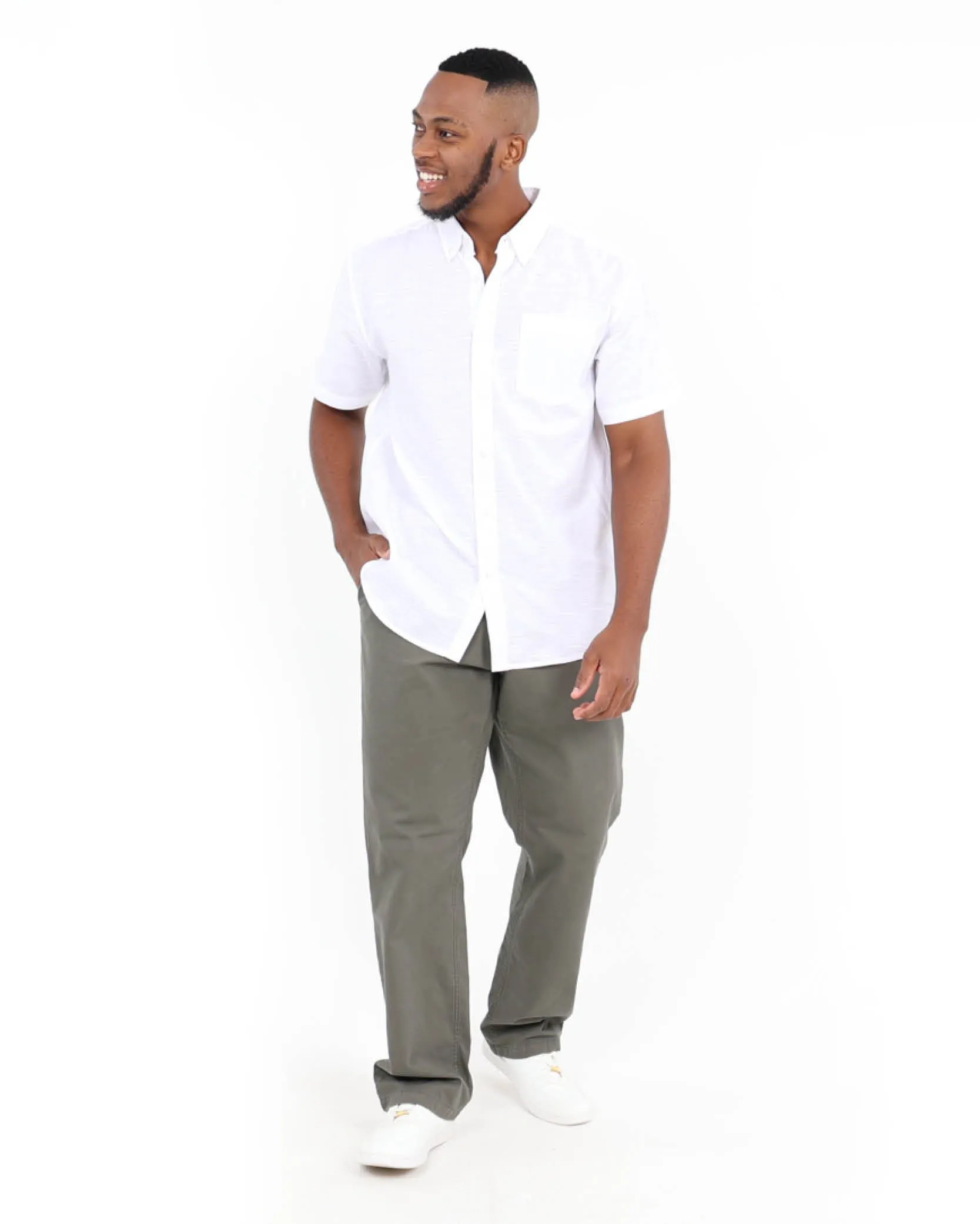 Cotton Linen Blend Slub Shirt