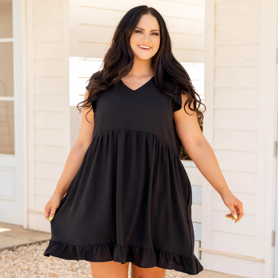 Cozy Cabana Dress, Black