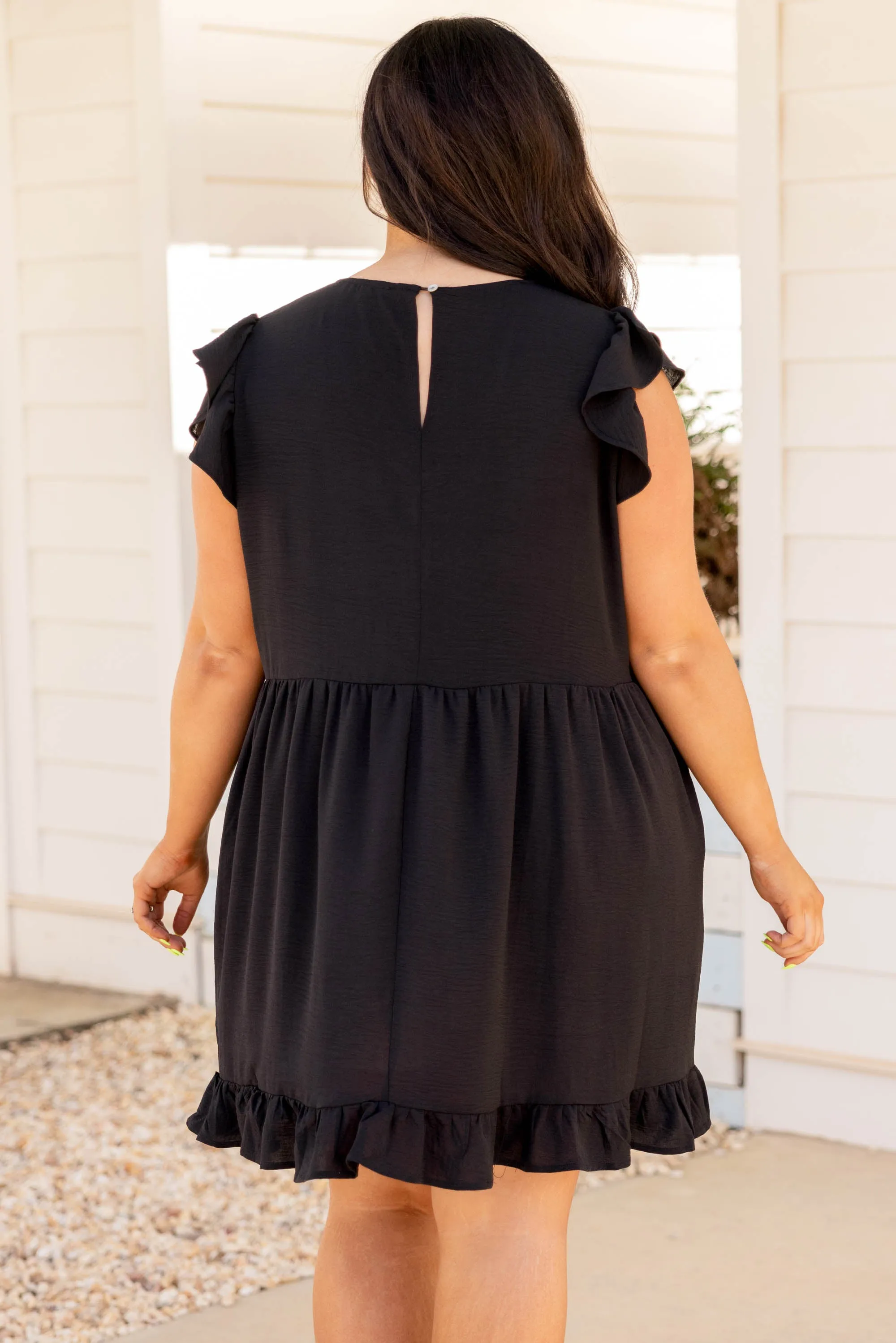 Cozy Cabana Dress, Black