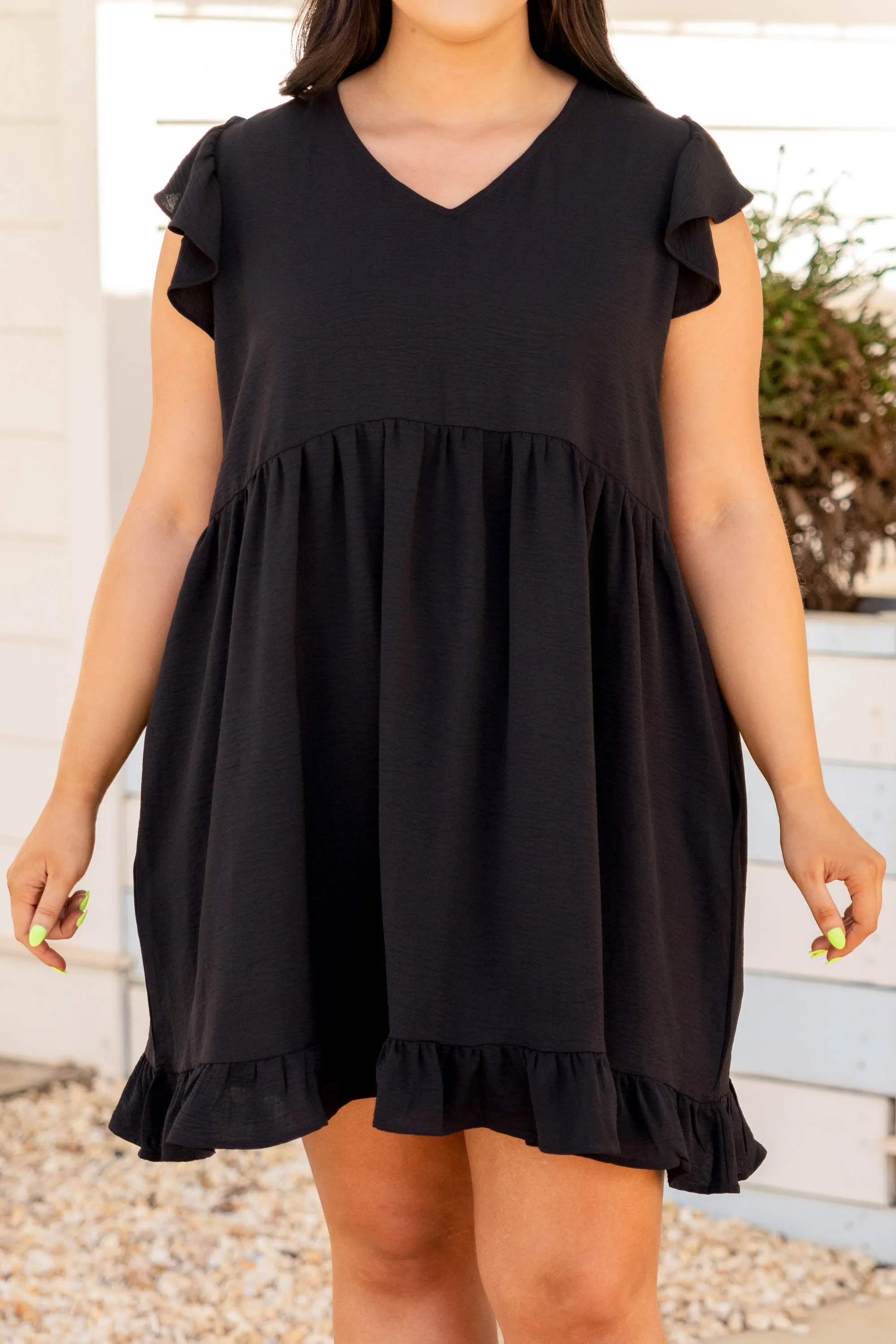 Cozy Cabana Dress, Black