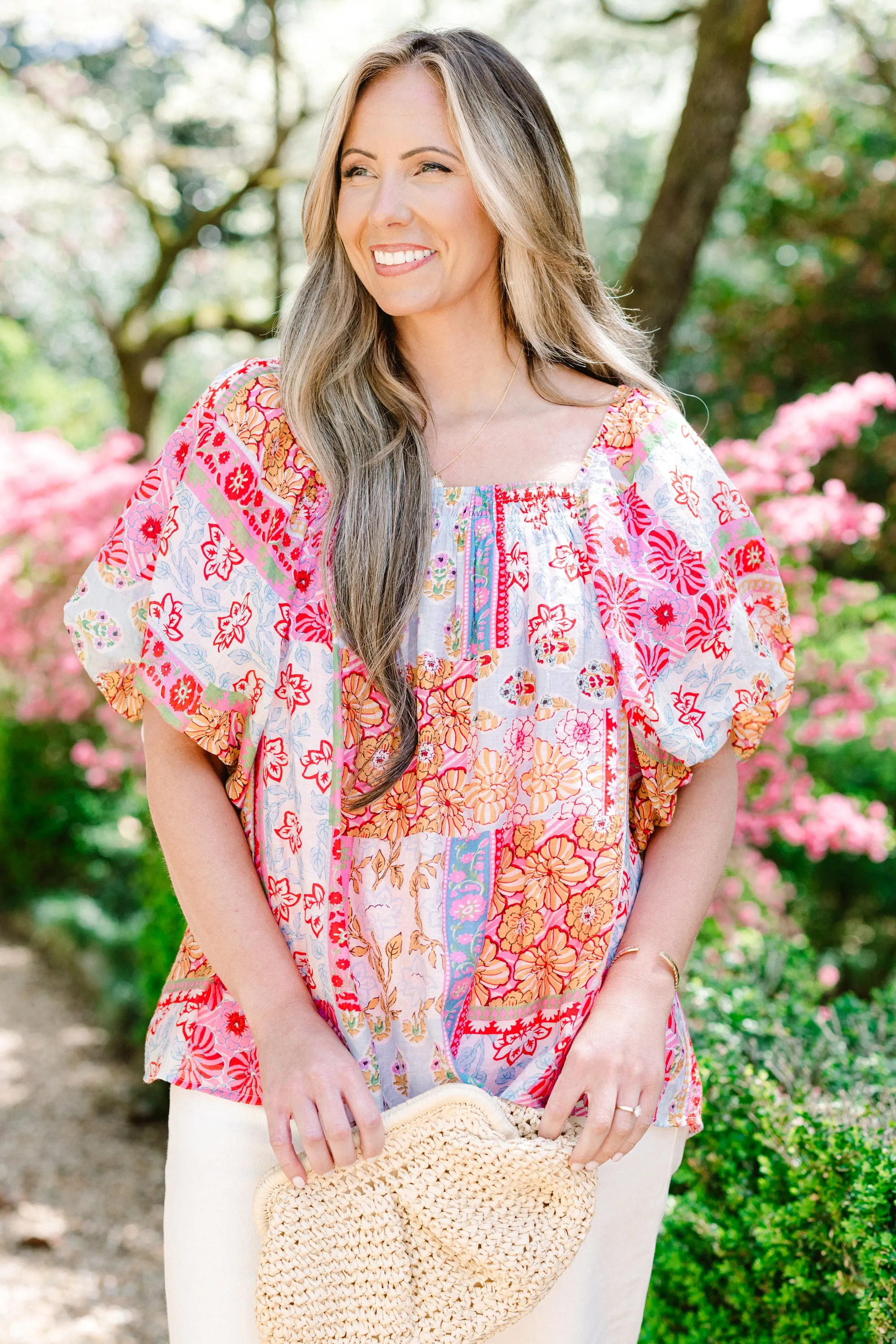 Cozy Love Top, Green Patchwork
