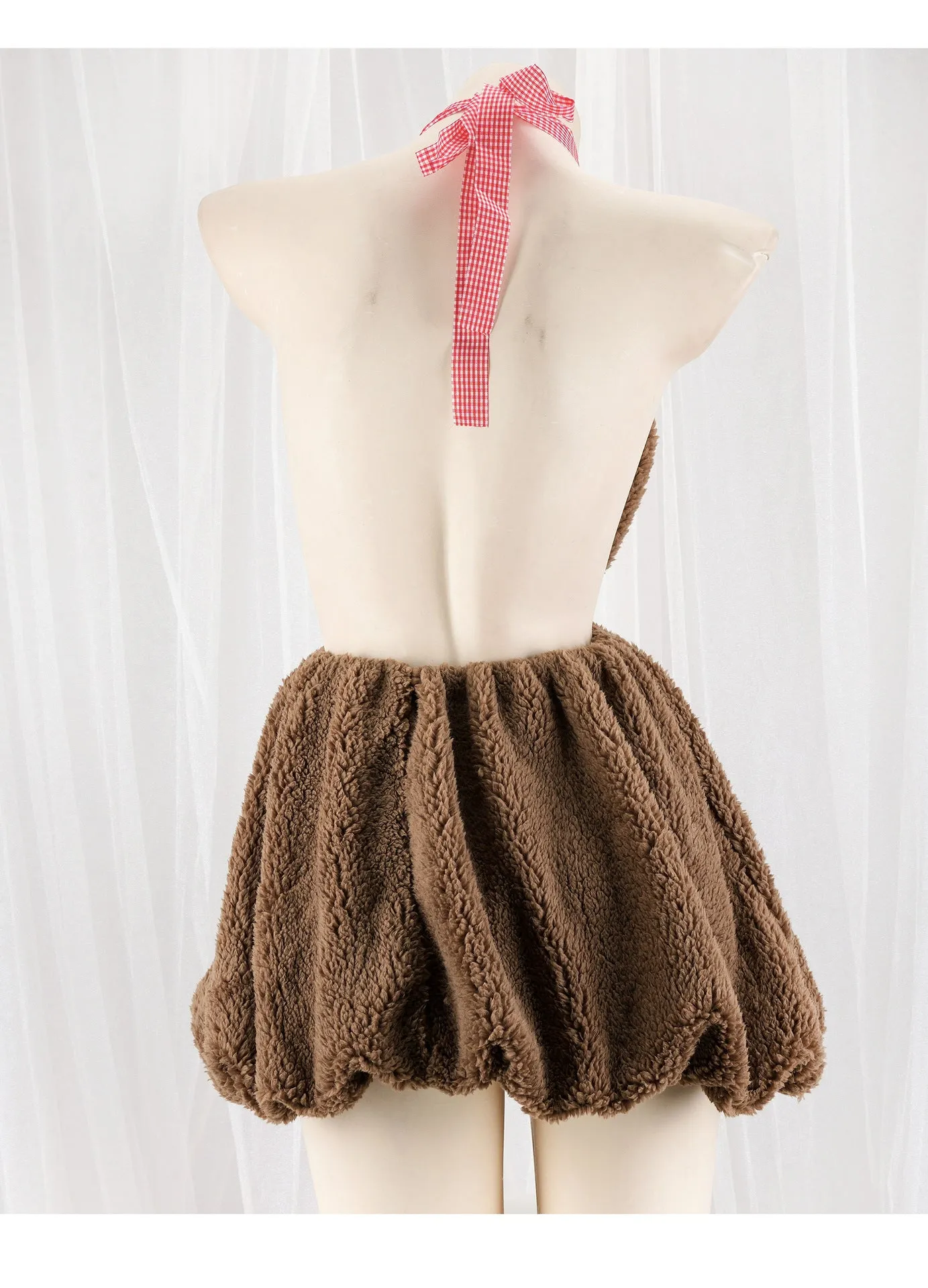 Cute plush bear dress yc25063