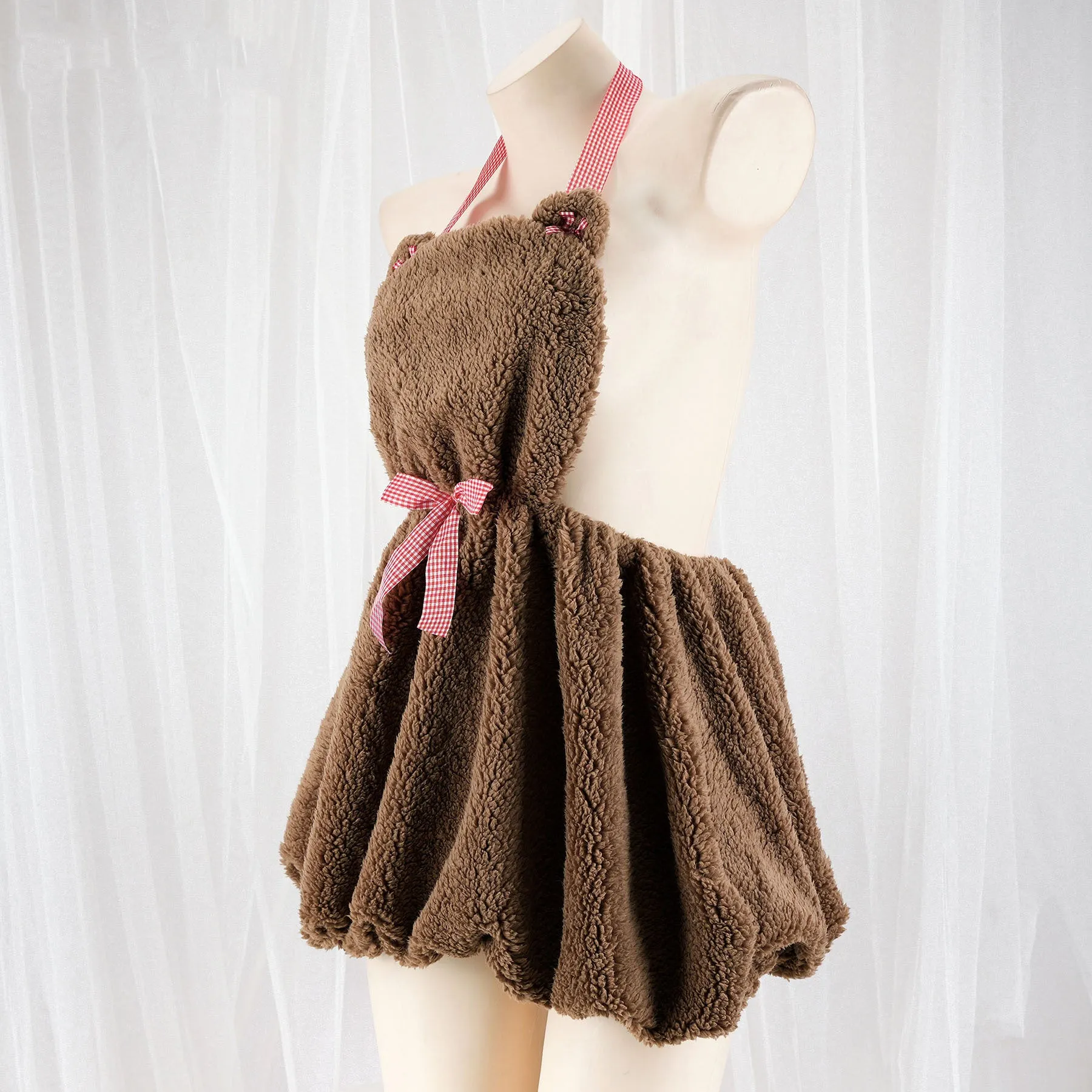 Cute plush bear dress yc25063