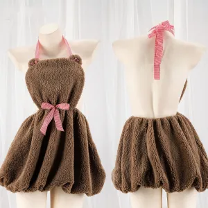 Cute plush bear dress yc25063