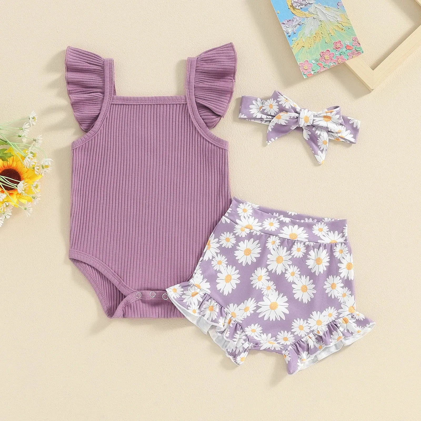 Daisy Bloomers 3 Piece Set