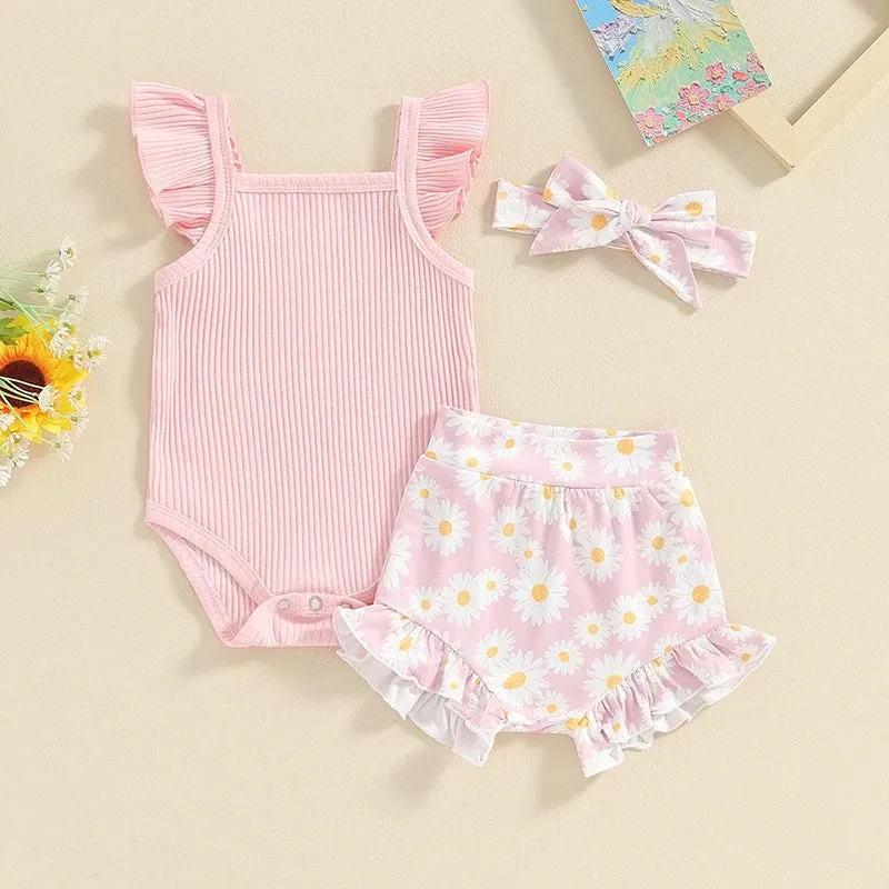 Daisy Bloomers 3 Piece Set