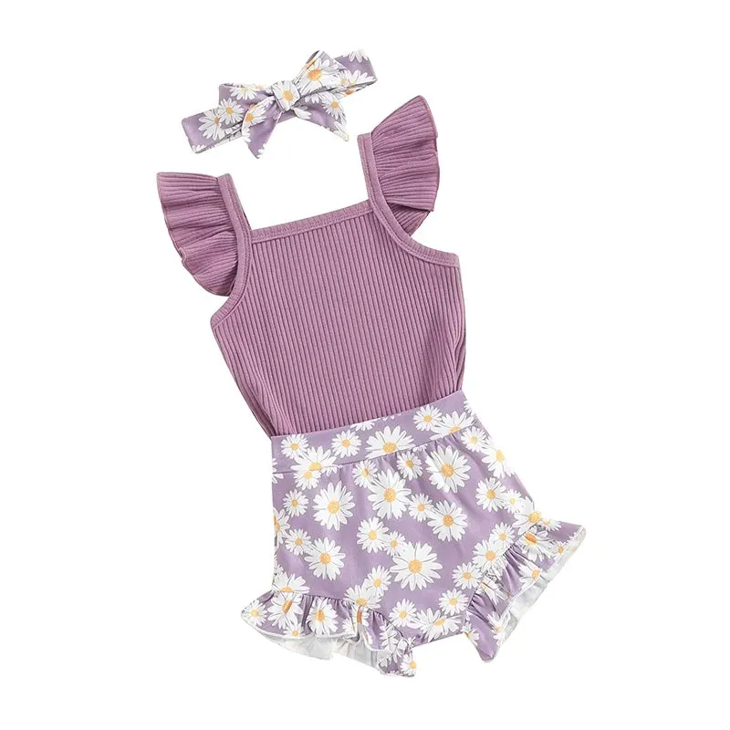 Daisy Bloomers 3 Piece Set