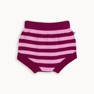 Dawn - Pomegranite Knit Striped Bloomer