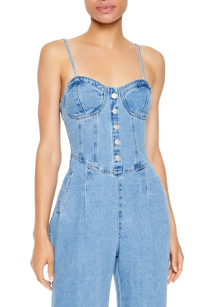 Denim Jumpsuit - Light Blue