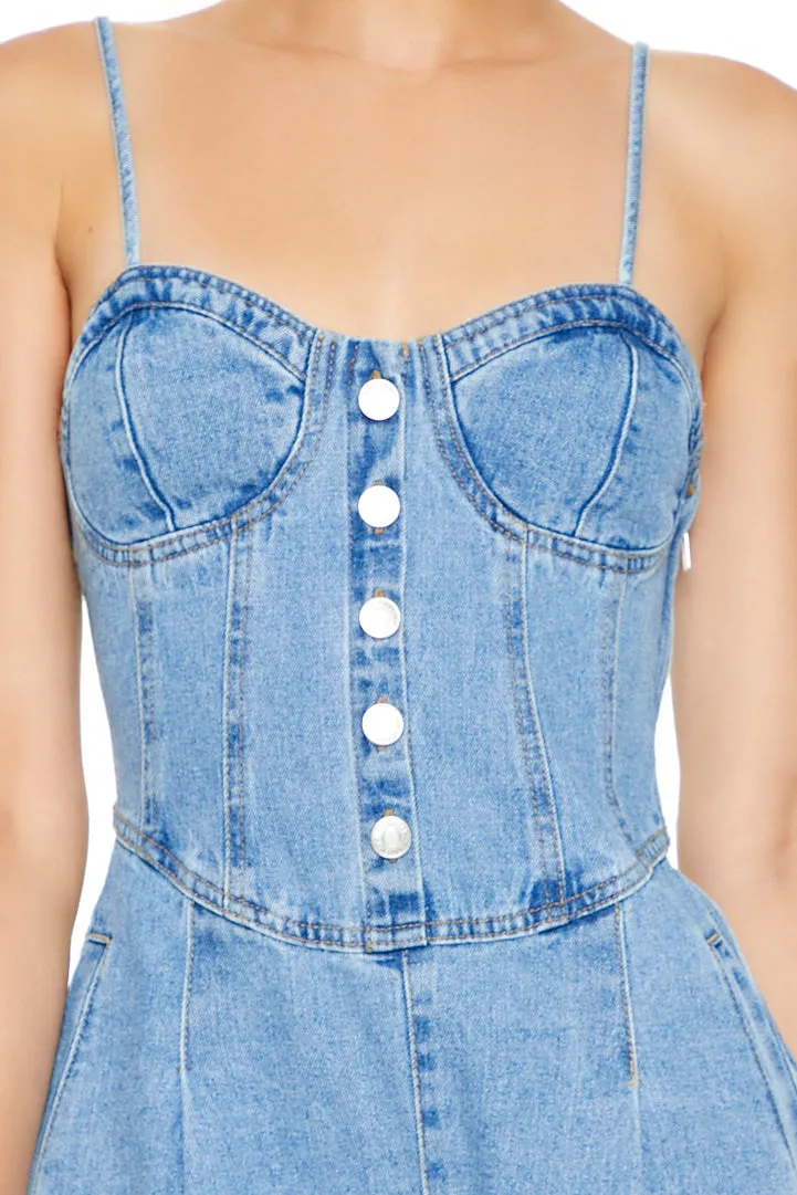 Denim Jumpsuit - Light Blue