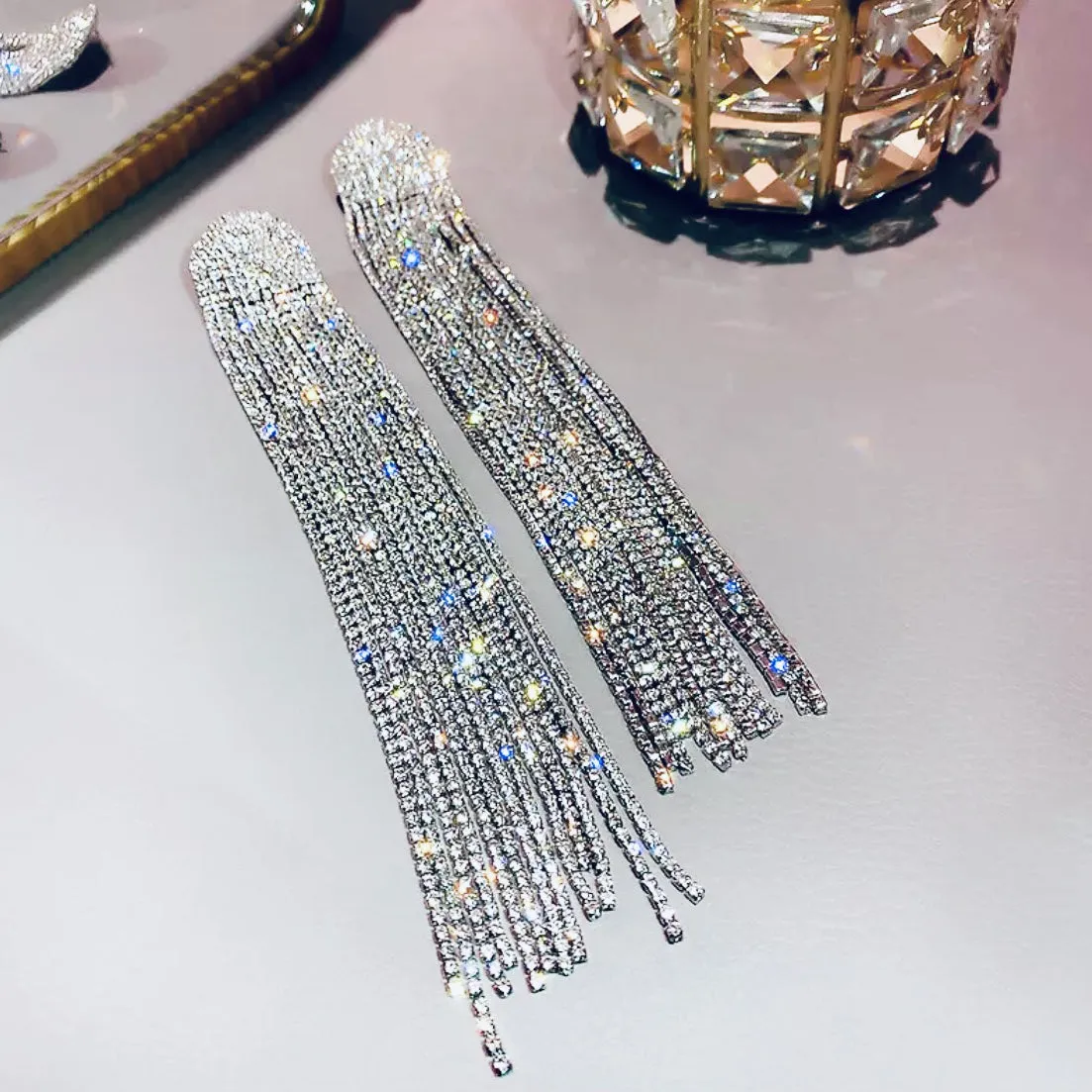 Diamond Drop Earrings