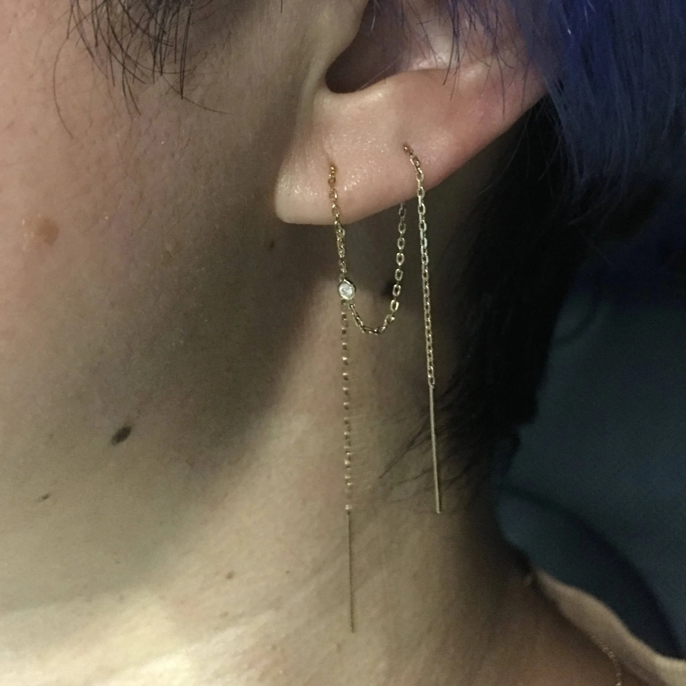 Diamond Threader Earring