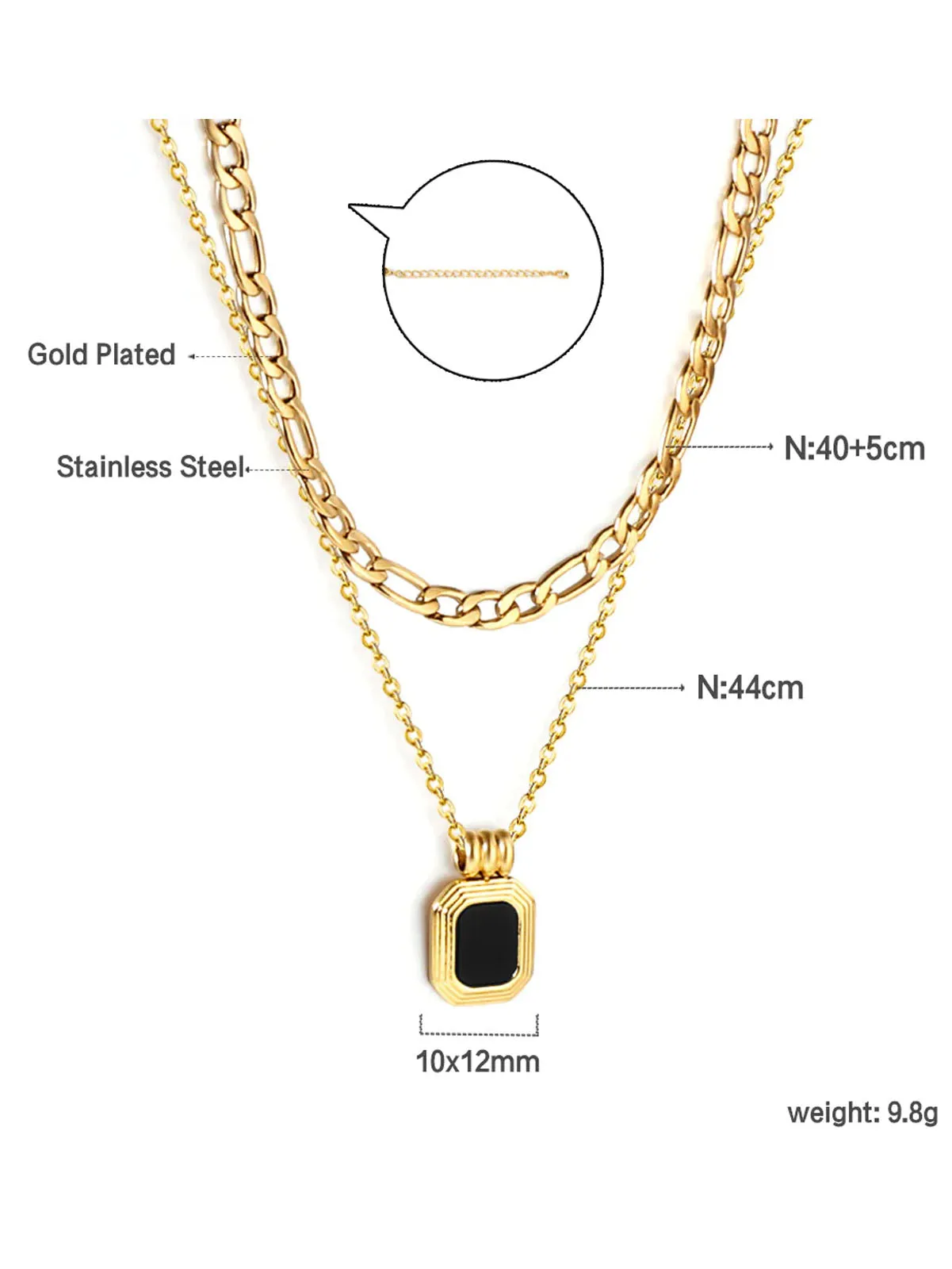 Diana Layered Necklace - FD ⚡