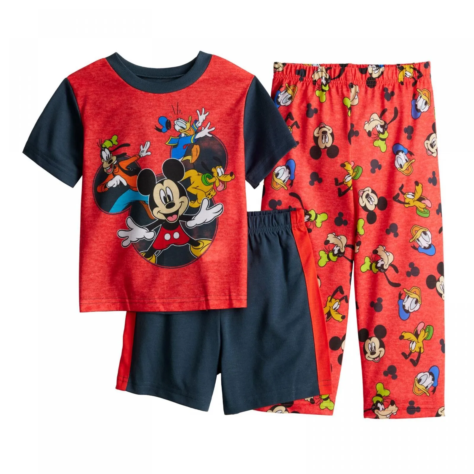 Disney Mickey Mouse Toddler Boy Pajama Shorts MK1026EZSKL Blue / Red 3T
