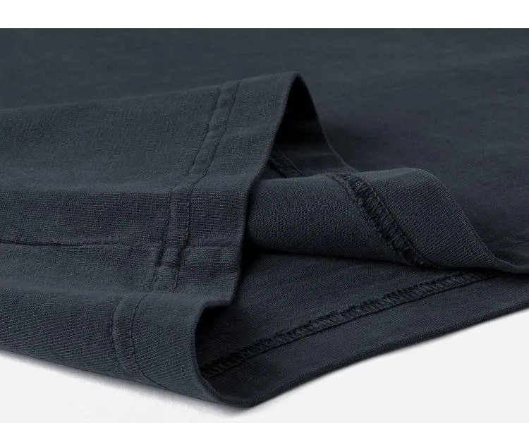Distressed Dyed Raglan Sleeve T-shirt