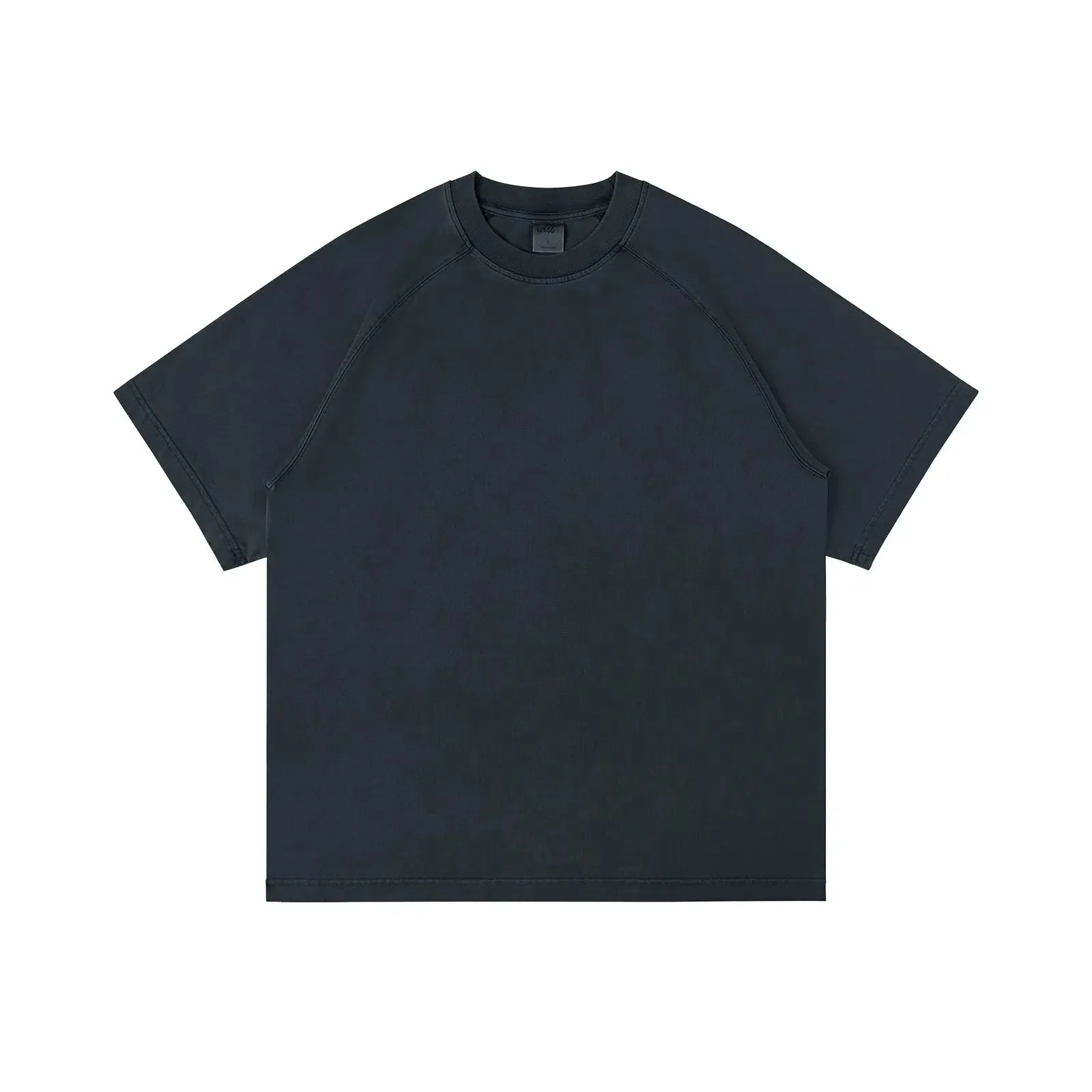 Distressed Dyed Raglan Sleeve T-shirt