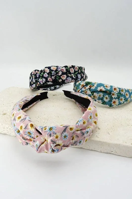 Ditzy Floral Knotted Headband