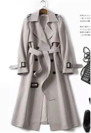 Double-breasted ruby coat