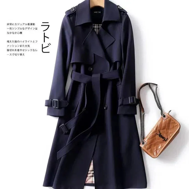 Double-breasted ruby coat