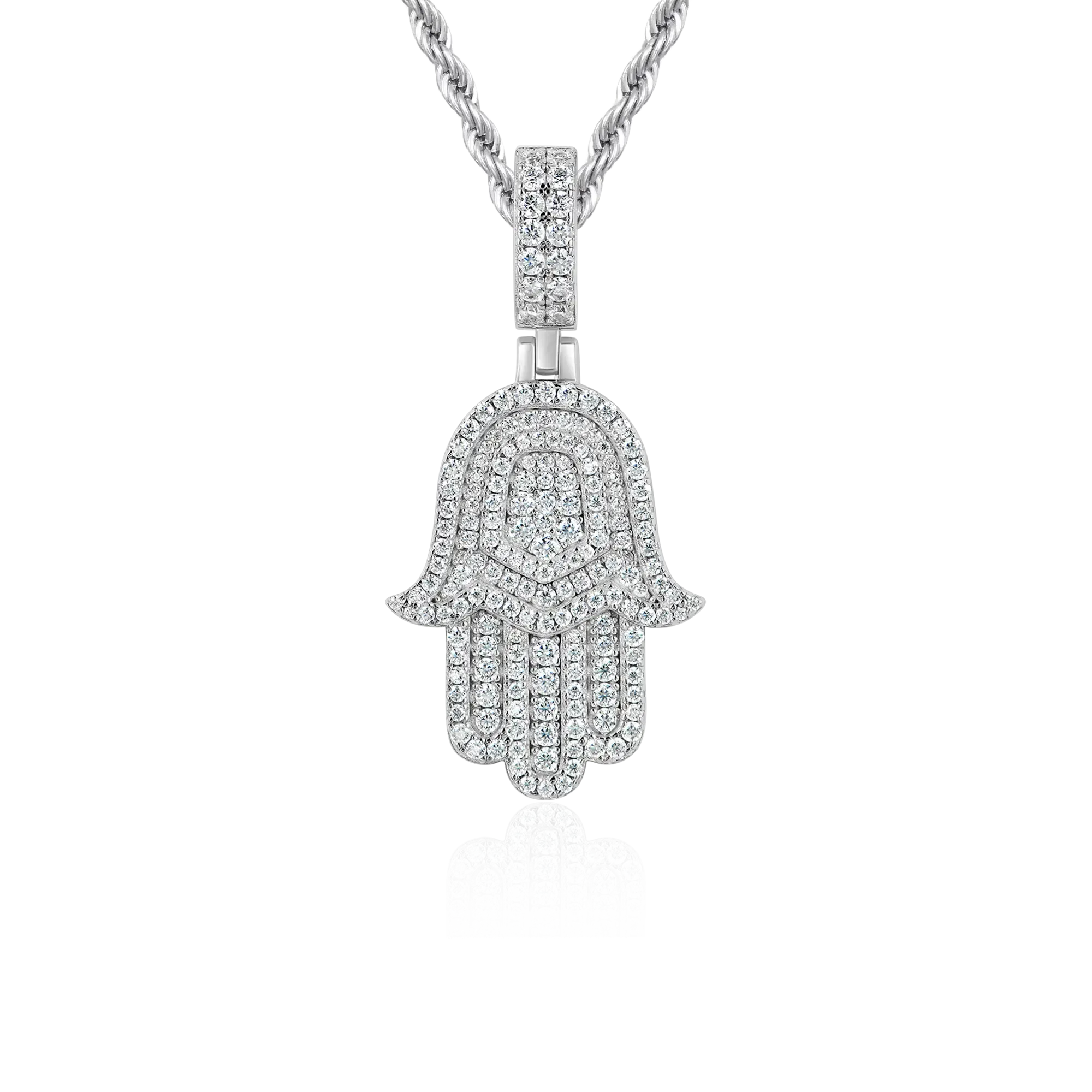 Double-Layered Hamsa Pendant