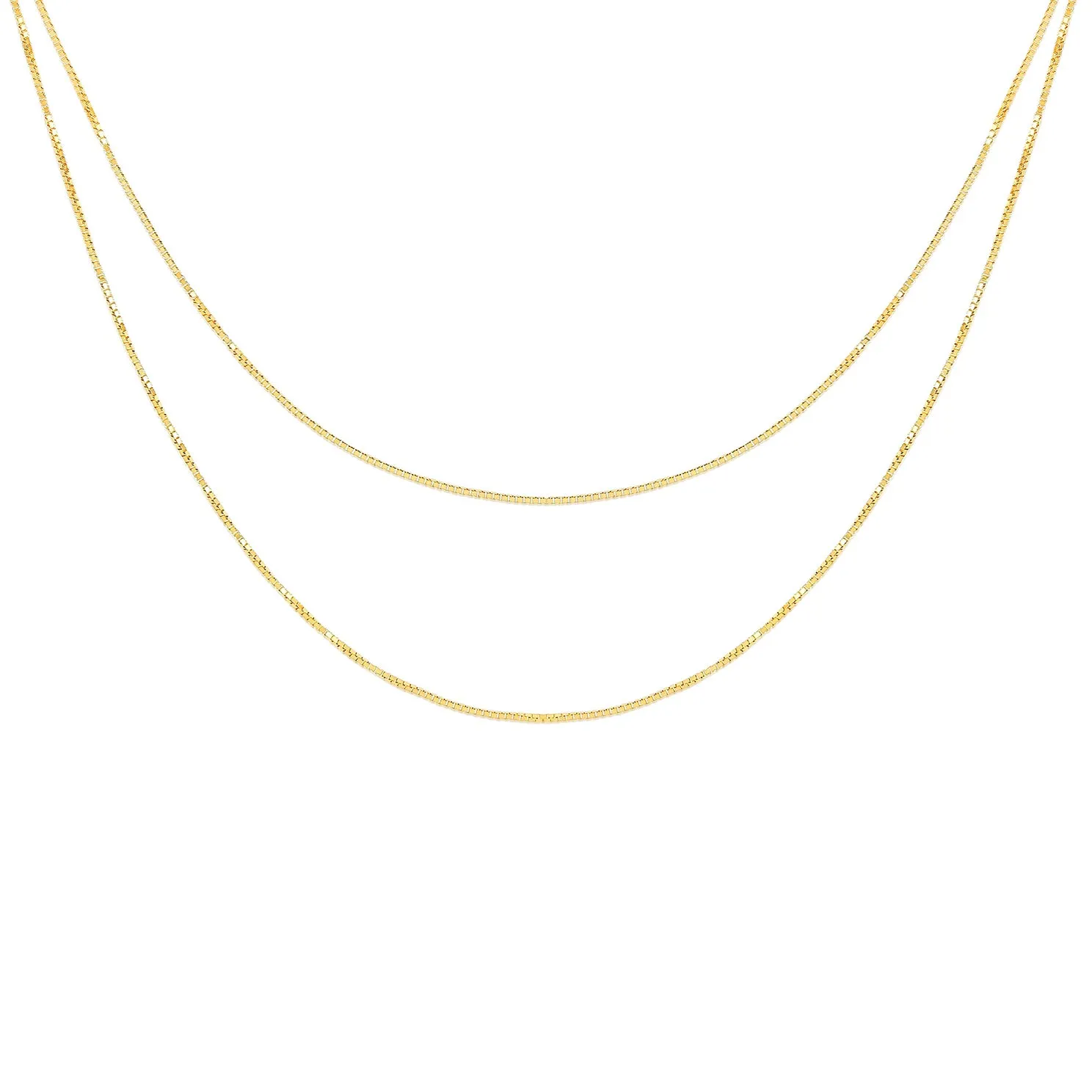 Double Strand Liquid Gold Necklace